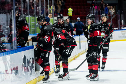 Malmö Redhawks spelare deppar