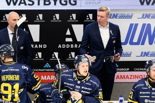 HV71s tränare Anton Blomqvist