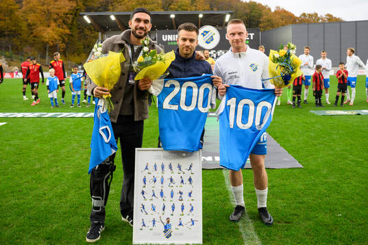 Oddevolds Daniel Krezic, Oscar Iglicar Berntsson och Adam