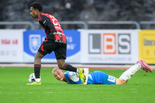 Östersunds Ahmed Bonnah och Oddevolds Olle Kjellman Olblad