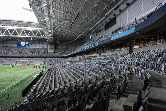 Interiör vy av 3 Arena