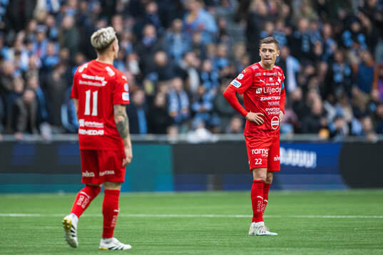 Värnamos Kent-Are Antonsen och Simon Thern deppar