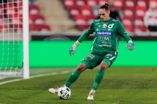 Degerfors målvakt Matvei Igonen