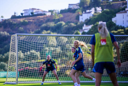 Goalkeeper Moa Öhman of the Swedish women's national