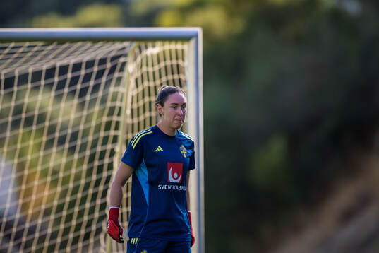 Goalkeeper Moa Öhman of the Swedish women's national