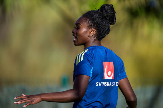 Monica Jusu Bah of the Swedish women's national football