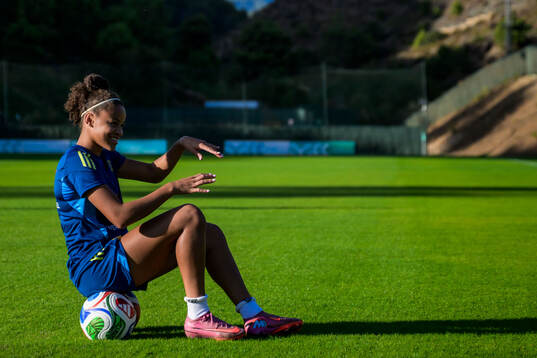 Felicia Schröder of the Swedish women's national football