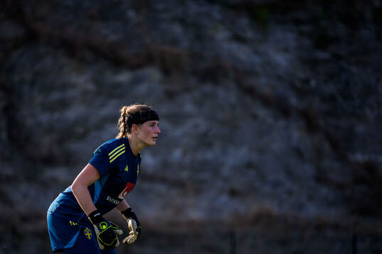 Goalkeeper Tove Enblom of the Swedish women's national