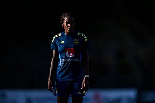 Monica Jusu Bah of the Swedish women's national football