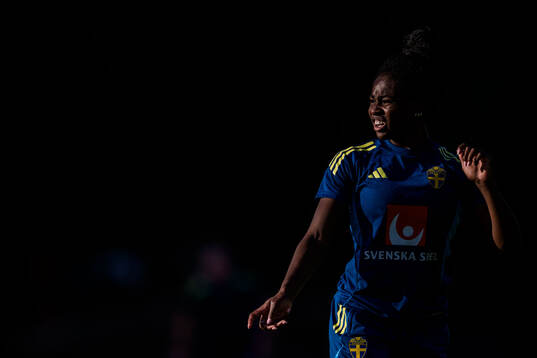 Monica Jusu Bah of the Swedish women's national football