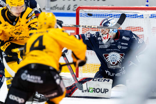 Skellefteås Andreas Johnson gör 0-1 bakom Linköpings