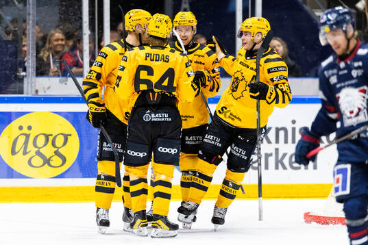 Skellefteås Mikkel Aagaard jublar