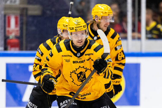 Skellefteås Mikkel Aagaard jublar