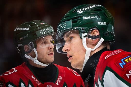 Frölundas Arttu Ruotsalainen och Tom Nilsson