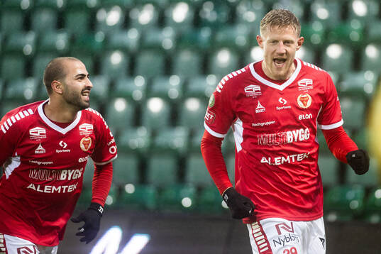 Kalmars Lars Sætra jublar