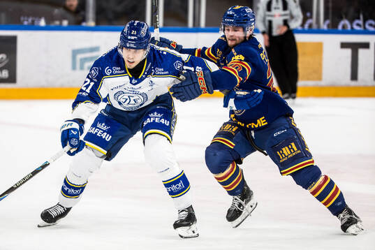 Leksands Joonas Lyytinen och Mathias Emilio Pettersen