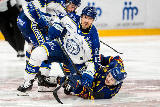 Leksands Jon Knuts och Djurgårdens Håvard Salsten