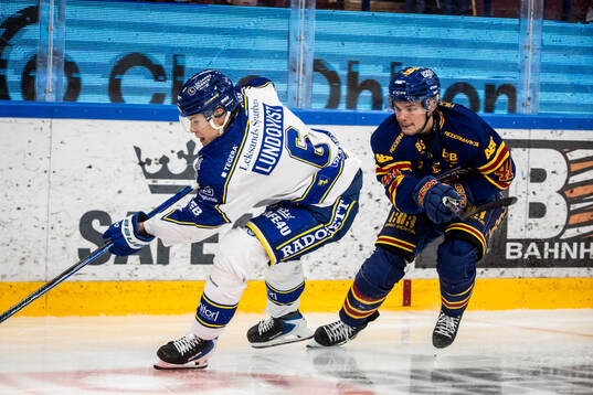 Leksands Alexander Lundqvist och Djurgårdens Hugo Blixt
