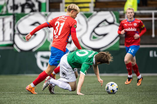 Helsingborgs Alvin Nordin och Brages Gustav Berggren
