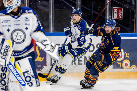 Leksands Stefan Milosevic och Djurgårdens Jacob Josefson