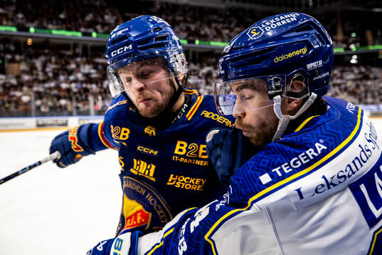 Djurgårdens Mathias Emilio Pettersen och Leksands Oskar