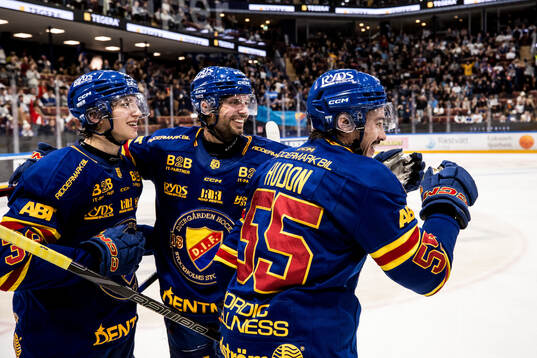 Djurgårdens Victor Eklund, Jacob Josefson och Charles