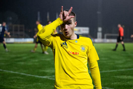 Ängelholms André Gustafson jublar