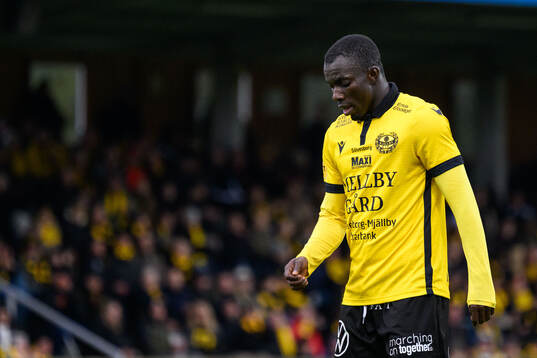 Mjällbys Abdoulie Manneh deppar