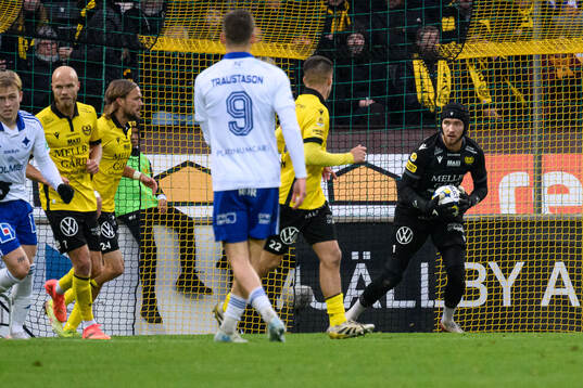 Mjällbys målvakt Noel Törnqvist
