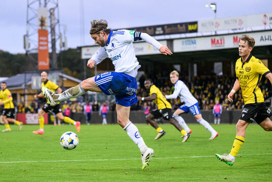 IFK Norrköpings Christoffer Nyman och Mjällbys Ludwig