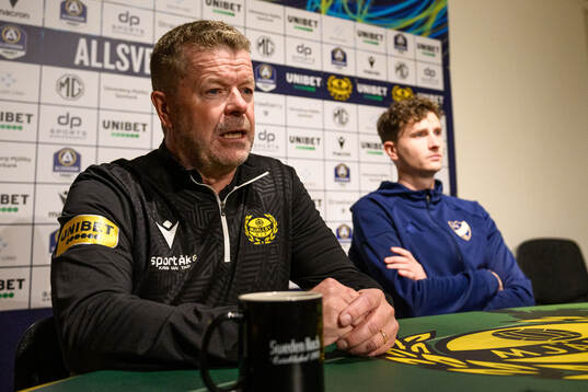 Mjällbys tränare Anders Torstensson och IFK Norrköpings