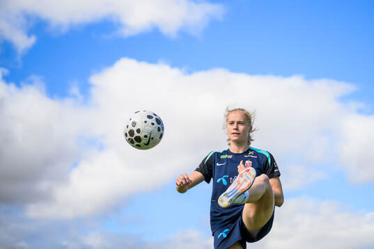 Julie Blakstad of the women's national football team of
