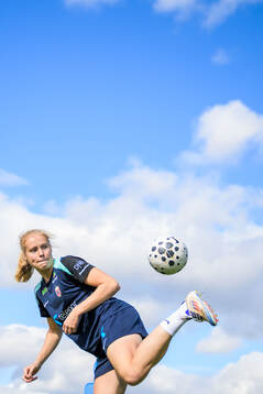 Julie Blakstad of the women's national football team of