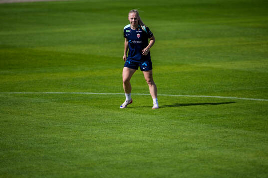 Thea Bjelde of the women's national football team of Norway