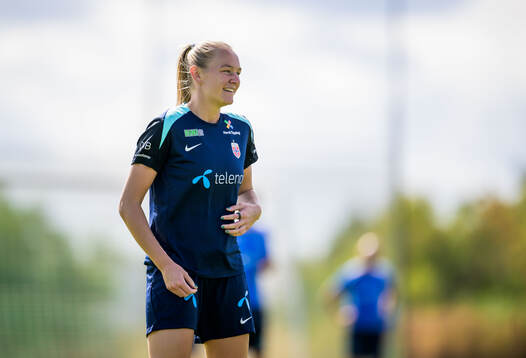 Frida Maanum of the women's national football team of