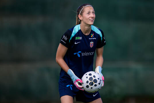 Goalkeeper Cecilie Fiskerstrand of the women's national