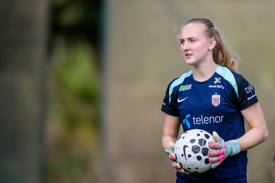 Goalkeeper Sunniva Skoglund of the women's national