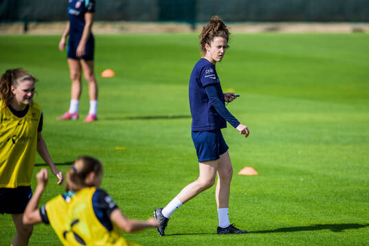Fitness trainer Frankie Hunter of the women's national