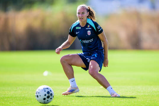 Marit Bratberg Lund of the women's national football team