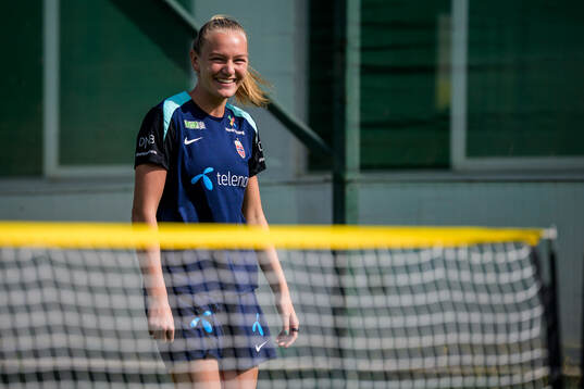 Frida Maanum of the women's national football team of
