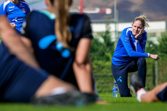 Head coach Gemma Grainger of the women's national football