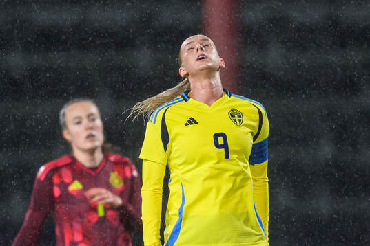 Ellen Wangerheim of Sweden looks dejected