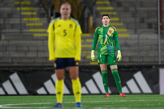 Goalkeeper Elvira Björklund of Sweden