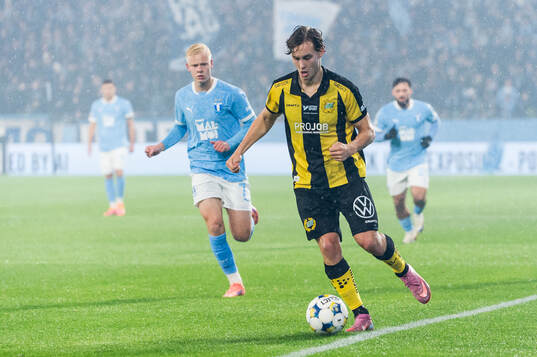 Malmö FFs Otto Rosengren och Hammarbys Hampus Skoglund