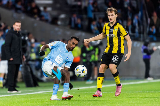 Malmö FFs Taha Ali och Hammarbys Hampus Skoglund