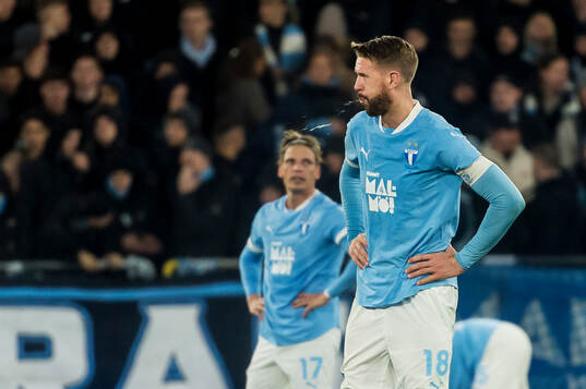 under fotbollsmatchen i Allsvenskan mellan Malmö FF och