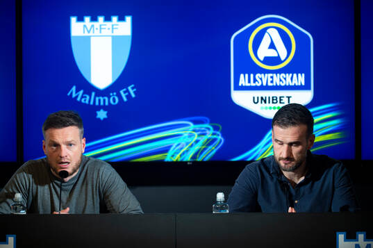 Hammarbys tränare Kim Hellberg och Malmö FFs