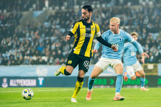 Hammarbys Nahir Besara och Malmö FFs Otto Rosengren