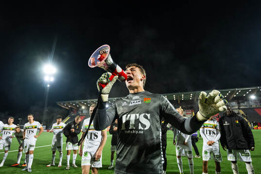 GAIS målvakt Kees Sims jublar