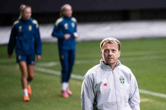 Head coach Tony Gustavsson of the Swedish women's national